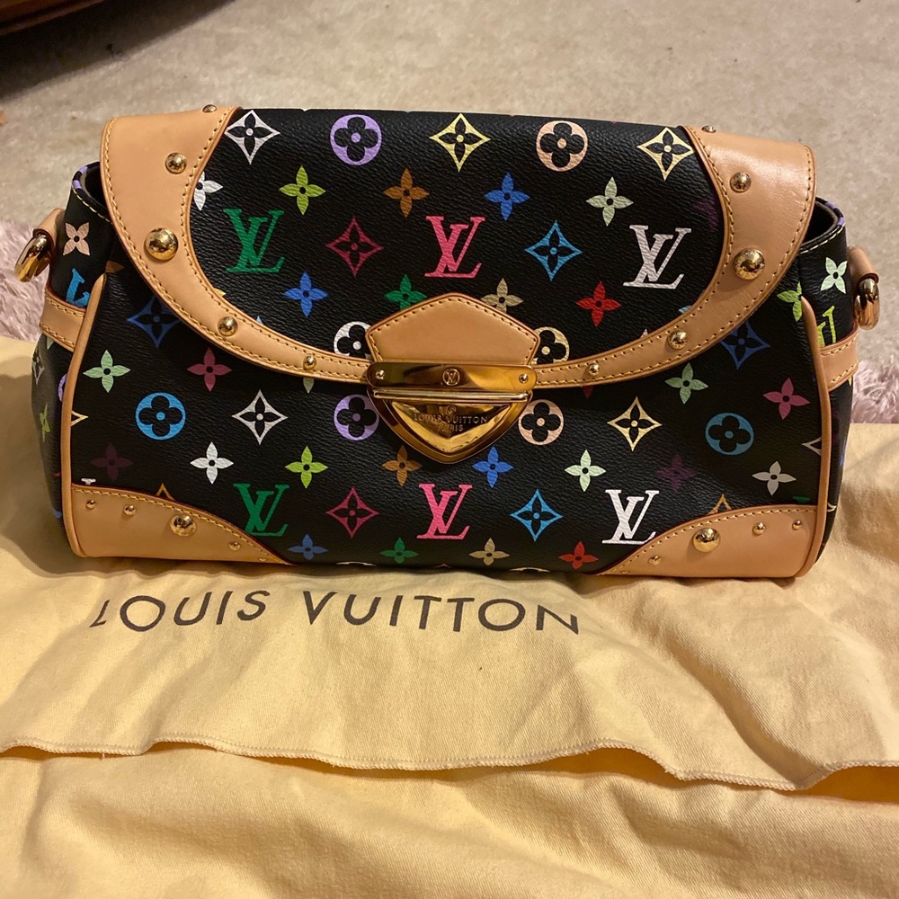 ❌ SOLD❌Louis Vuitton black multicolor Beverly mm - Picture 2 of 7